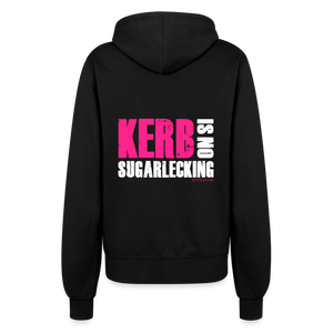 Kerb is no / Frauen Kapuzenjacke - Schwarz