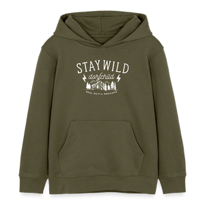Stay Wild Dorfchild / Kinder Organic Hoodie - Khaki