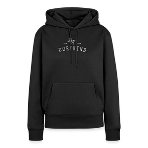 Zum Glück Dorfkind / Damen Premium Hoodie - Schwarz