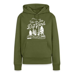 Ich bin das Dorfkind vor dem Dich jeder gewarnt hat / Frauen Premium Hoodie - Khaki