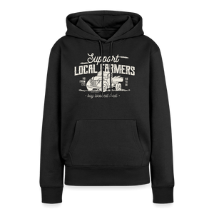 Support local Farmers / Unterstütze die Bauern / Damen Premium Hoodie - Schwarz