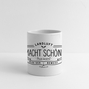 Landluft macht schön / Tasse - Weiß