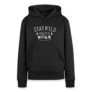 Stay Wild Dorfchild / Damen Premium Hoodie - Schwarz