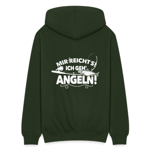 Mir reichts ich geh angeln / Herren Sweatjacke - Forstgrün
