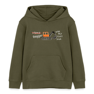 Baggerliebe - Bagger was my first love / Kinder Organic Hoodie - Khaki