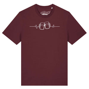 Herzschlag Bier / Bierliebe / Herren Organic Shirt