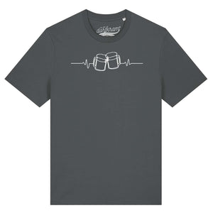 Herzschlag Bier / Bierliebe / Herren Organic Shirt