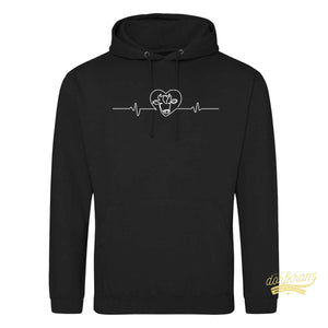 Herzschlag Kuh / Kuh Liebe / Herren Premium Hoodie