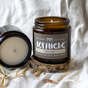 Duftkerze im Glas Milch und Honig Dorfliebe