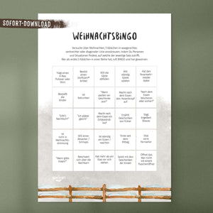 Dorfkind Bingo Weihnachtsedition / Druckdatei