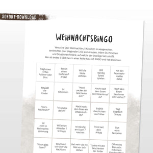 Dorfkind Bingo Weihnachtsedition / Druckdatei