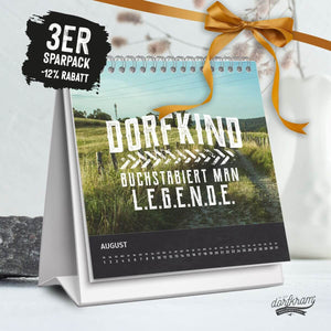 Geschenk Kalender Schreibtisch Kollegen Dorf Land Agrar Lohner von Dorfkram®