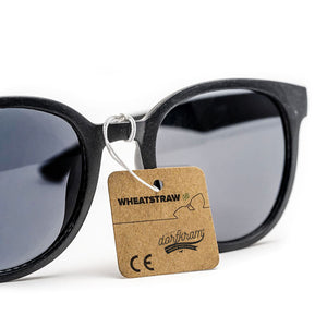 Sonnenbrille Zum Glück Dorfkind schwarz nachhaltig Dorfkram®