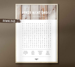 Dorfkinder Wortsuche / Handy nicht dabei? / Druckdatei