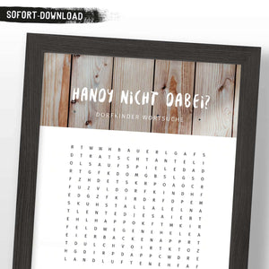Dorfkinder Wortsuche / Handy nicht dabei? / Druckdatei