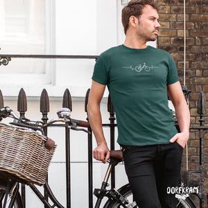 Fahrrad Liebe Shirt herzschlag ekg