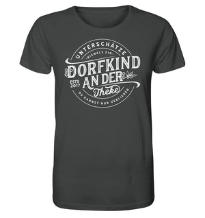 Dorfkind an der Theke lustiges Shirt Dorfkram® grau