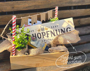 Biergarten DIY Idee Geschenkidee basteln Bier. Dorfkram®