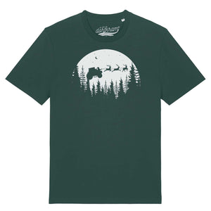 weihnachtsshirt herren lustig landwirtschaft . weihnachtsmann auf traktor. Dorfkram®