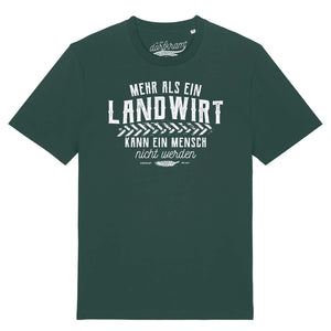 Mehr als ein Landwirt kann ein Mensch nicht werden / Herren Organic Shirt