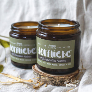 Heukerze strohballen Kerze dorfkerze lustig Spruch kerze