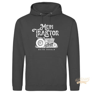 Hoodie Traktorspruch Landwirt Pullover. mein Traktor meine Regeln. Dorfkram®