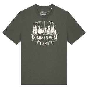 Echte Helden kommen vom Land / Herren Organic Shirt