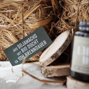 Sojawachs Kerze im Glas handmade Dorfkram®