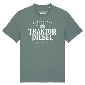 Traktor Shirt Herren Spruch Blutgruppe Traktor Diesel DNA Landwirtschaft von Dorfkram®