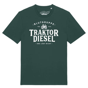 Traktor Shirt Herren Spruch Blutgruppe Traktor Diesel DNA Landwirtschaft von Dorfkram®