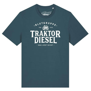 Traktor Shirt Herren Spruch Blutgruppe Traktor Diesel DNA Landwirtschaft von Dorfkram®