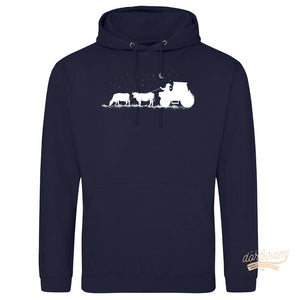 Pullover Weihnachten Traktor Kühe witzig Dorfkram®