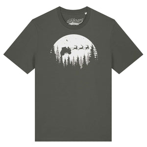 weihnachtsshirt herren lustig landwirtschaft . weihnachtsmann auf traktor. Dorfkram®