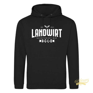 Landwirt buchstabiert man Held / Herren Premium Hoodie