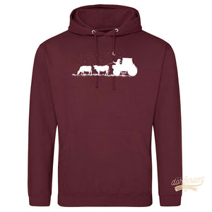 Pullover Weihnachten Traktor Kühe witzig Dorfkram®