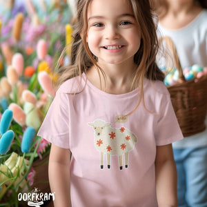 Süßes Schaf Kindershirt Dorfkinder Mäh rosa von Dorfkram®