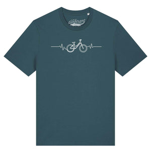 Herzschlag Fahrrad / Rad Liebe / Herren Organic Shirt