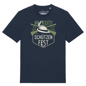 Schützenfest Shirt Dorffest Spruch Dorfkram® blau