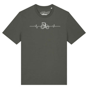Herzschlag Traktor / Traktorliebe / Herren Organic Shirt