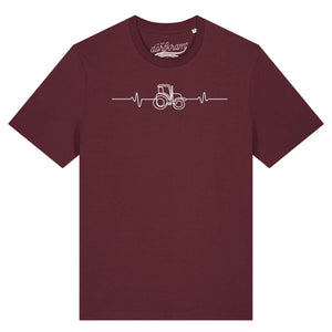 Herzschlag Traktor / Traktorliebe / Herren Organic Shirt