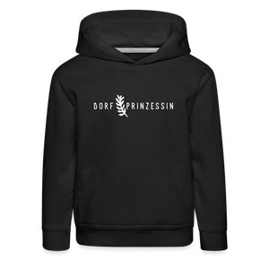 Dorfprinzessin / Kinder Premium Hoodie - Schwarz