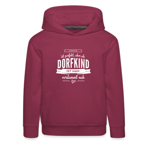 Nieman ist perfekt / Kinder Premium Hoodie - Bordeaux