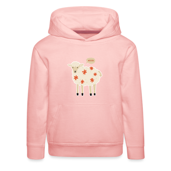 Süßes Schaf Kinderhoodie. Mäh. Dorfkram® rosa