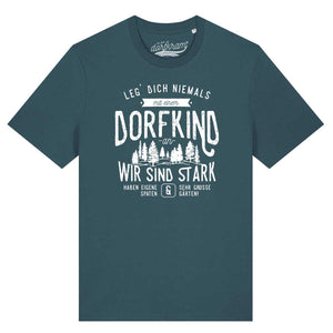 Leg Dich niemals mit einem Dorfkind an / Herren Organic Shirt