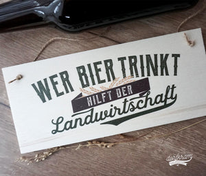 Wer Bier trinkt hilft der Landwirtschaft