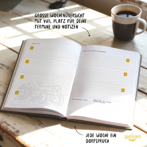 Tagebuch Notizbuch für Dorfkinder - Protokolle festhalten, Terminkalender Planer