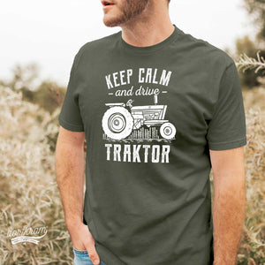 Traktorfahren khaki olivgrün Shirt Dorfkram®