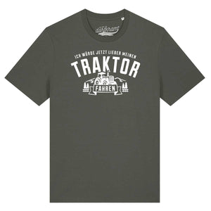 Traktor fahren Shirt mit Spruch Dorfkram®