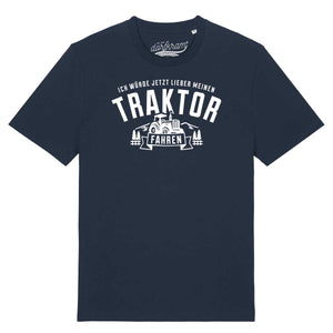 Traktor fahren Shirt mit Spruch Dorfkram®