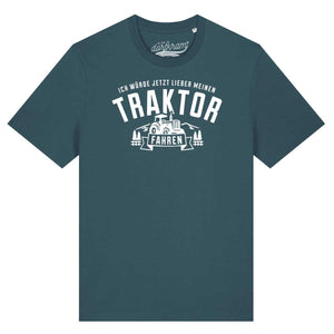 Traktor fahren Shirt mit Spruch Dorfkram®